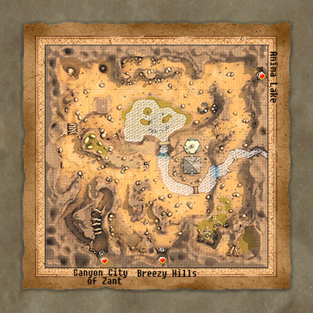 Carte d'El Verloon Desert